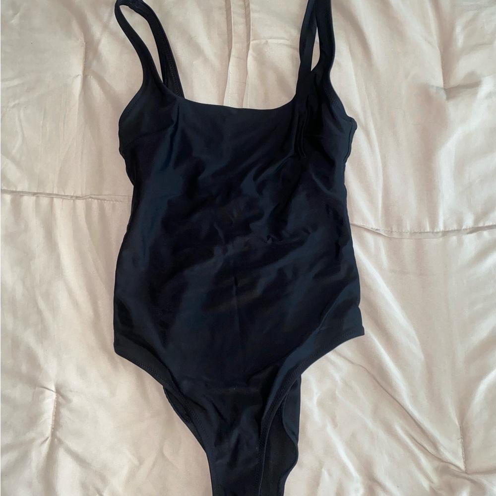 Black One-Piece Swimsuit